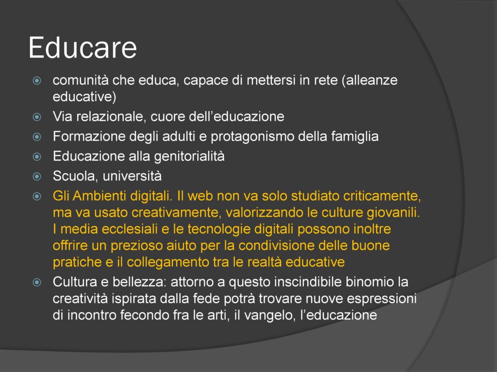 Convegn odi Firenze - educare