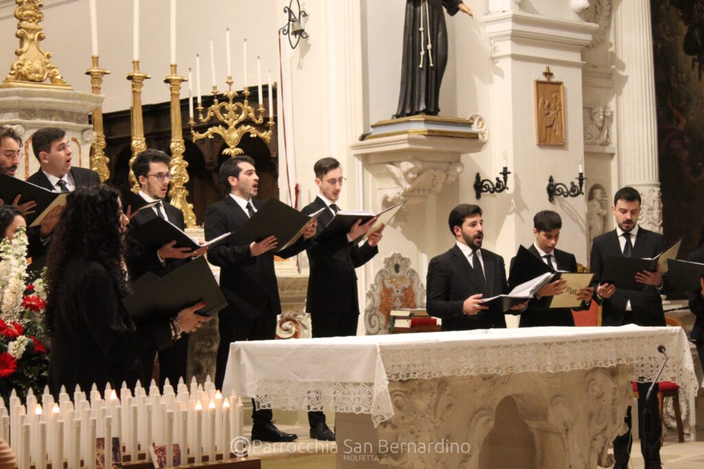 parrocchia san bernardino molfetta - concerto quaresima 2023 medirazione schola cantorum harmonia mundi 