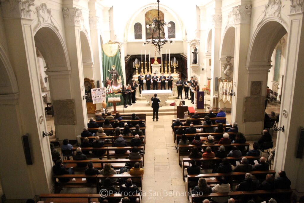 parrocchia san bernardino molfetta - concerto quaresima 2023 medirazione schola cantorum harmonia mundi 