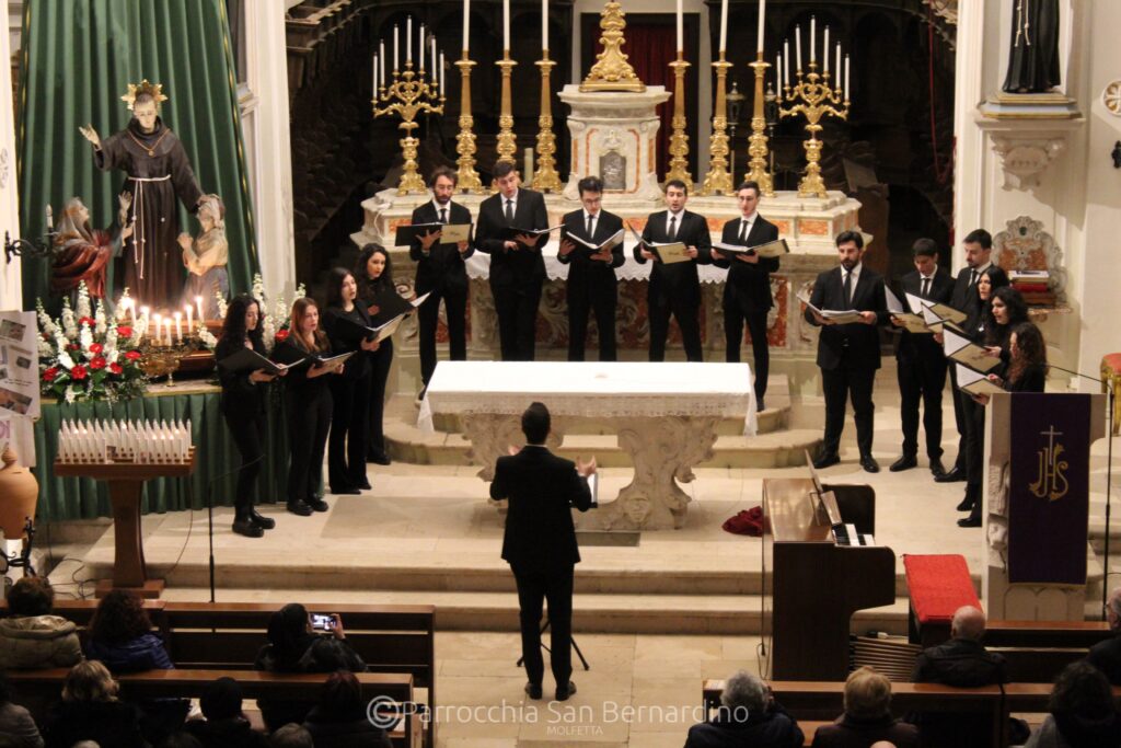 parrocchia san bernardino molfetta - concerto quaresima 2023 medirazione schola cantorum harmonia mundi 