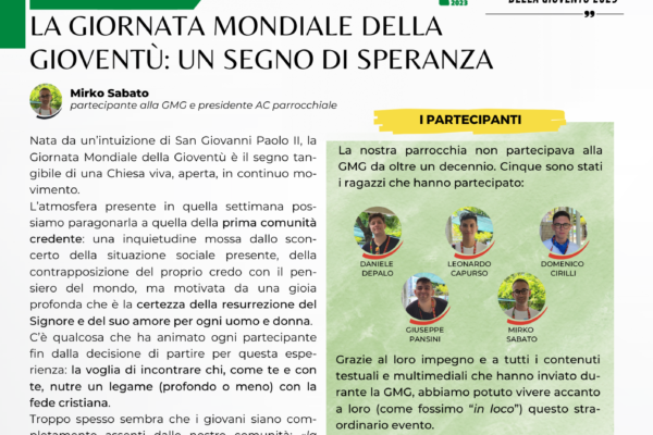 parrocchia san bernardino molfetta - giornale parrocchiale comunione ottobre 2023 speciale GMG