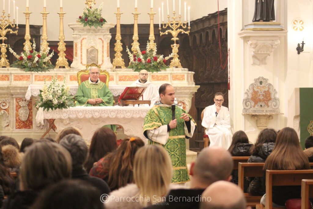 parrocchia san bernardino molfetta - santa messa don Maurizio de Robertis diacono