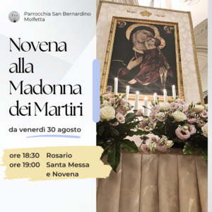 parrocchia san bernardino molfetta - novena madonna dei martiri 2024 inizio