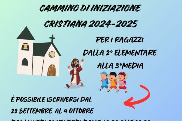 parrocchia san bernardino molfetta - iscrizioni catechismo iniziazione cristiana azione cattolica 2024 - 2025