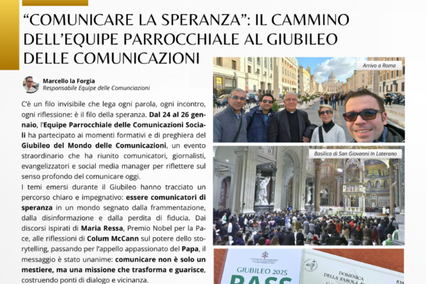 parrocchia san bernardino molfetta - giornale parrocchiale comunione febbraio 2025